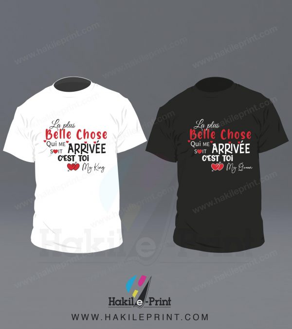 2 T-shirts | La plus belle chose, …