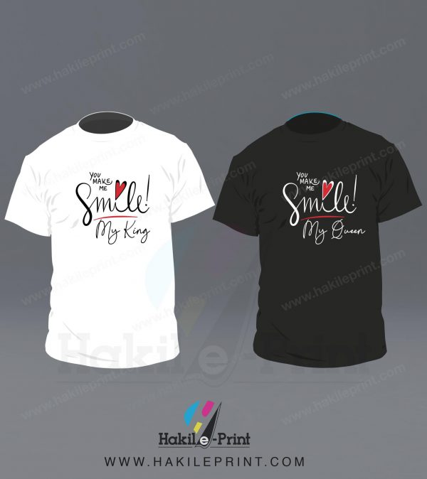 2 T-shirts | You make me Smile