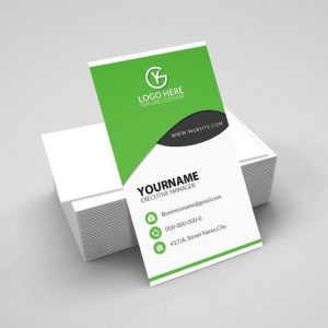 Carte de visite - Recto simple - Format portrait