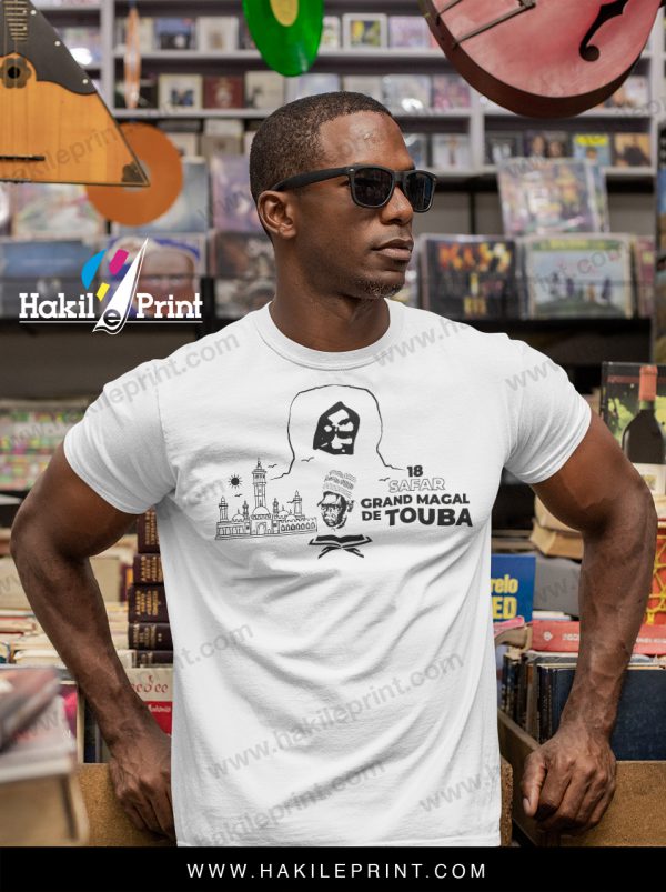 2- Tshirt Magal Touba | Cheikh Amadou Bamba & Actuel Khalife Serigne Mountakha Bassirou Mbacké