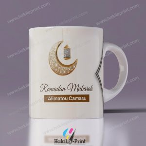 Mugs | Tasses personnalisés - Ramadan Mubarak + nom + invocation