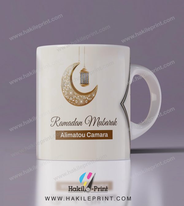 Mugs | Tasses personnalisés - Ramadan Mubarak + nom + invocation