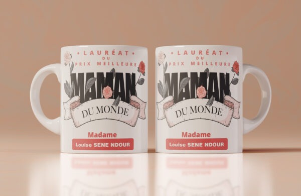 Mugs | Tasses Laureat du prix | Meilleure Maman du monde | Double face – Image 2