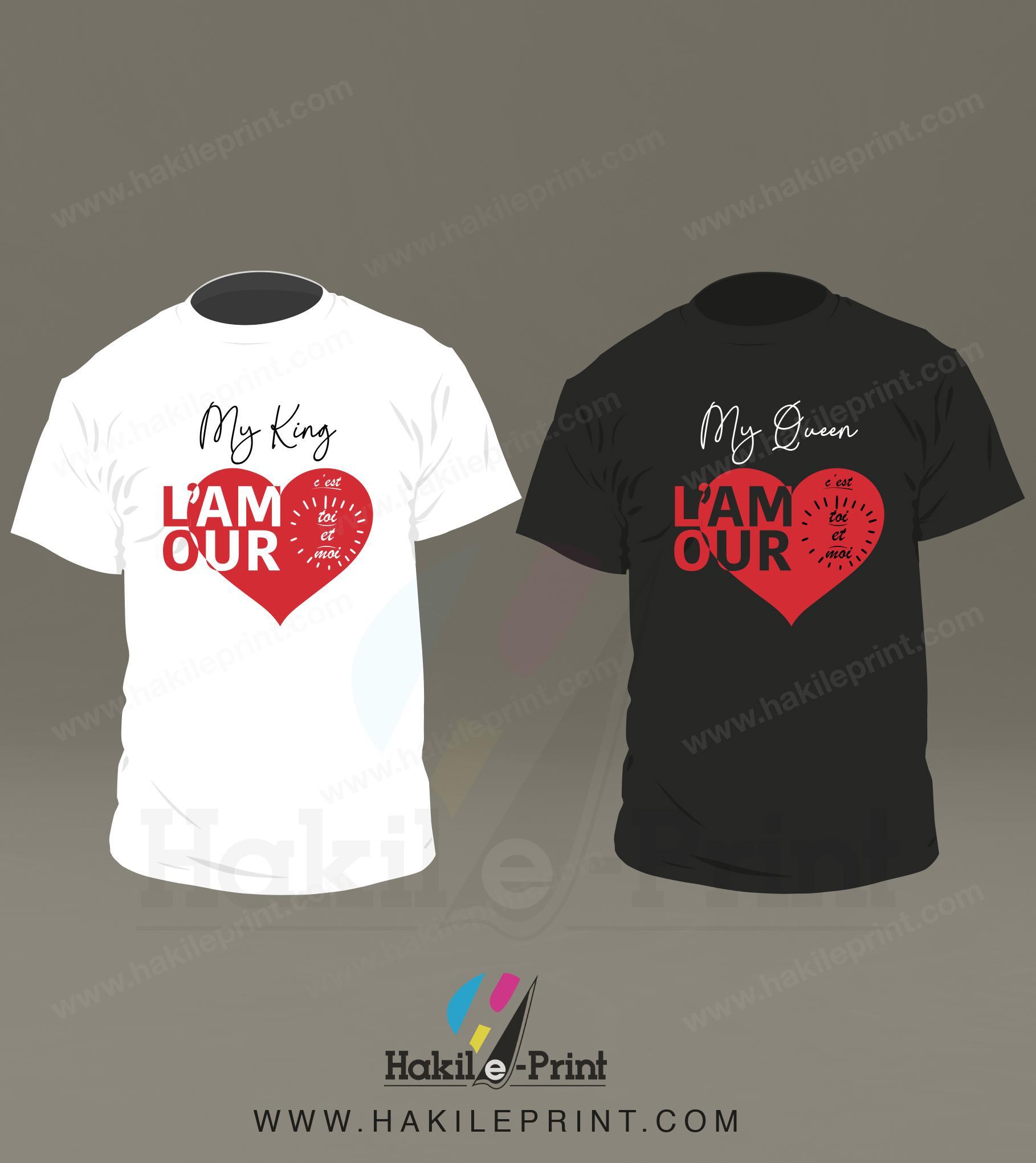 2 T-shirts | L’amour, …