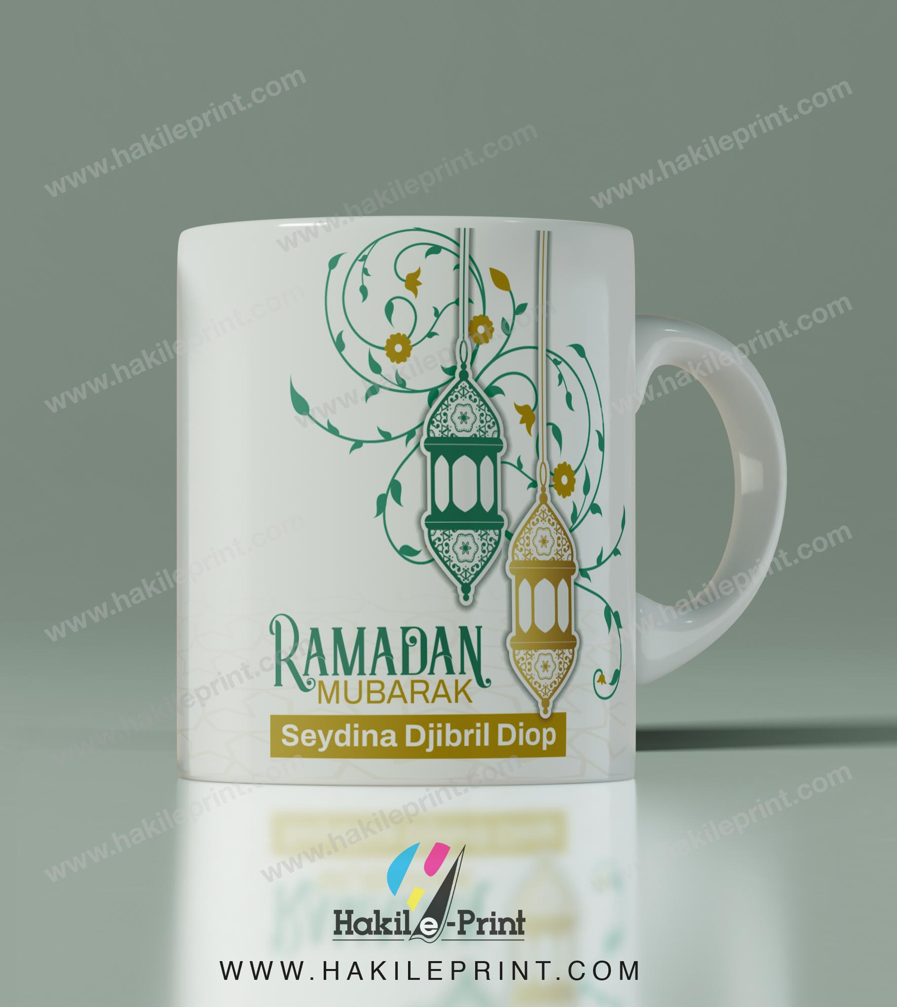 Mugs | Tasses personnalisés - Ramadan Mubarak + nom