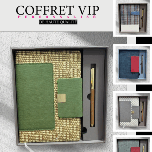 Coffret VIP Élite Tissé & Bois – Collection Heritage Luxe