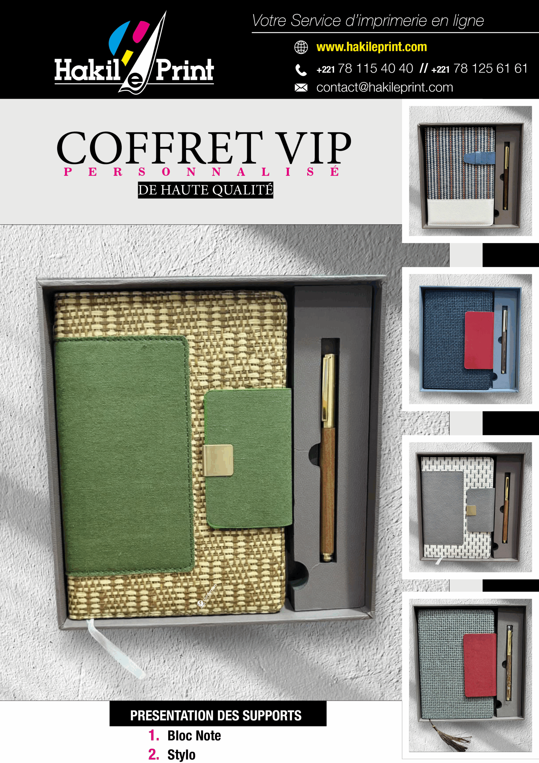 Coffret VIP Élite Tissé & Bois – Collection Heritage Luxe