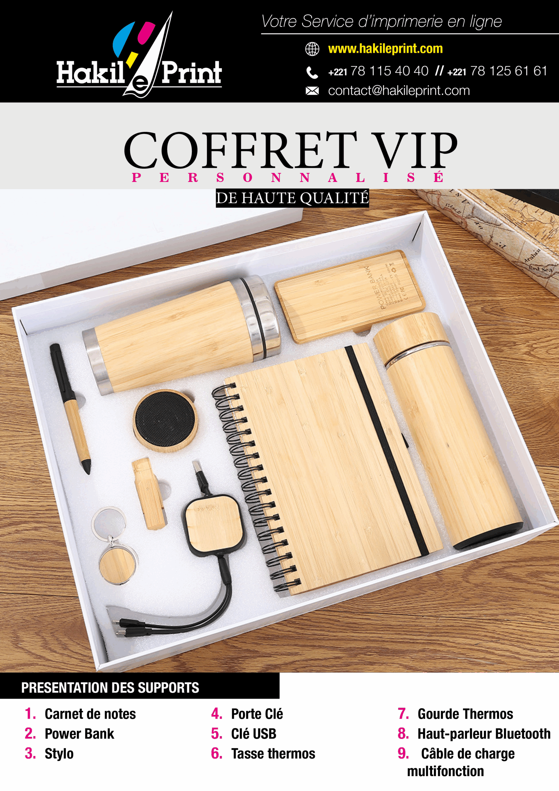 Coffret VIP Bamboo Business — Collection Executive Eco