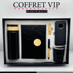 Coffret VIP Black Carbon & Bambou — Collection Executive Noir