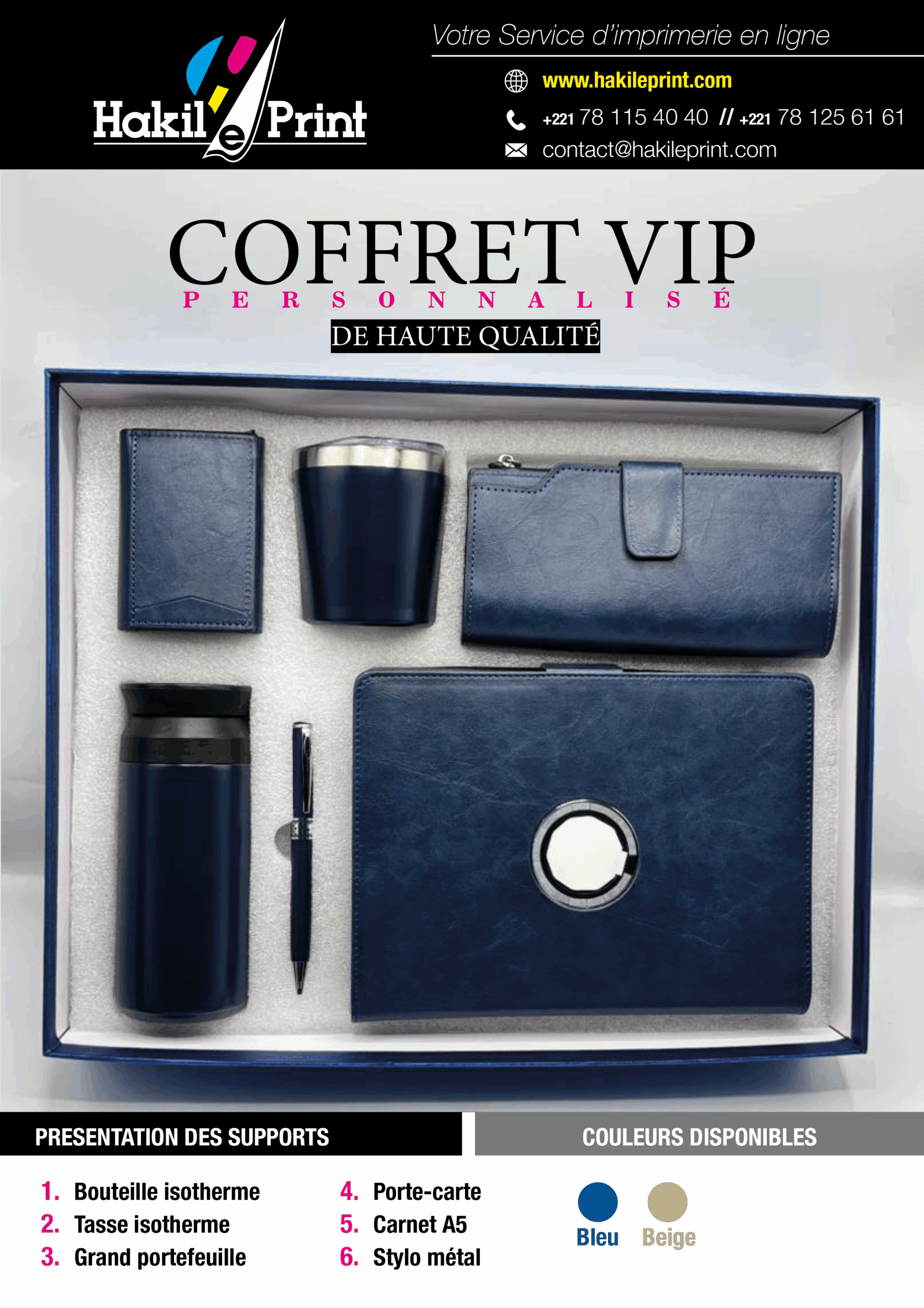 Coffret VIP Royal Blue — Collection Exécutive Bleu Prestige