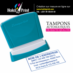 Tampon / Cachet Rectangle Express + Conception Graphique Offerte